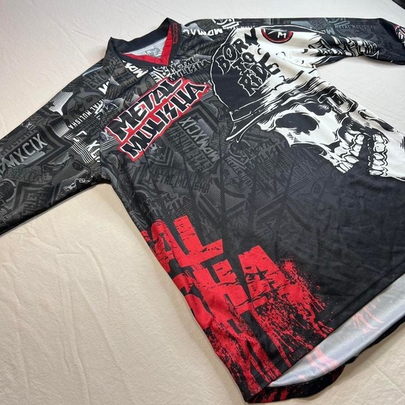 Metal Mulisha x MSR Born To Ride black & red racing jersey - Picture 3 of 7